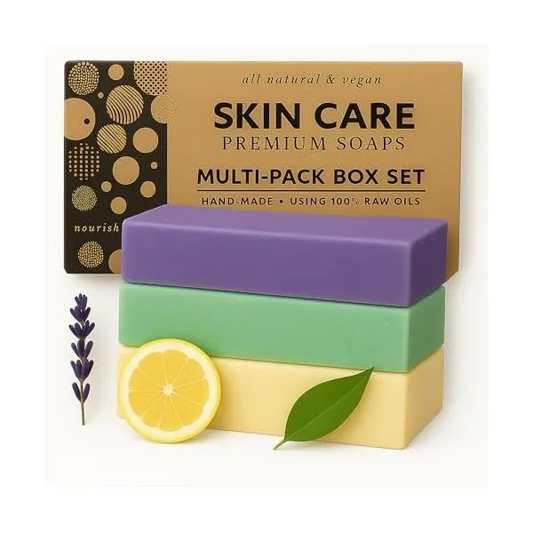 3-pack 175g - Lemon + Eucalyptus + Lavender