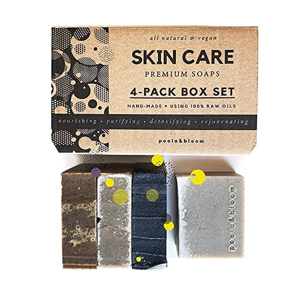 4-pack 120g - Dead Sea + Peat + Clay + Charcoal