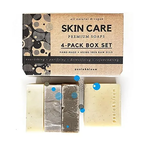 4-pack 120g - Black Tea + Coffee + Dead Sea + Peat