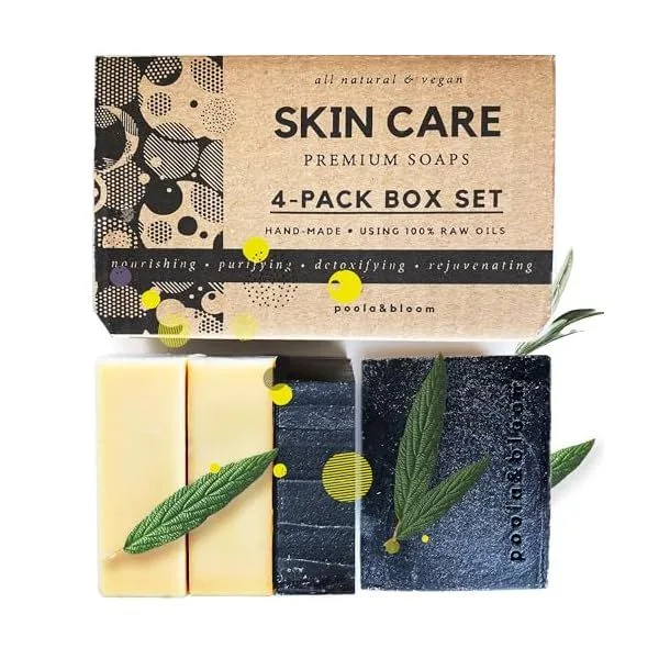 4-pack 120g - Charcoal (x2) + Goat Milk (x2)